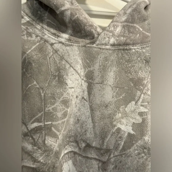 Abercrombie & fitch Essential Popover Hoodie, Light Gray Camo, camo hoodie - Picture 6 of 8